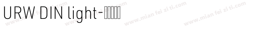 URW DIN light字体转换